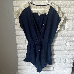 Umgee navy blue romper.